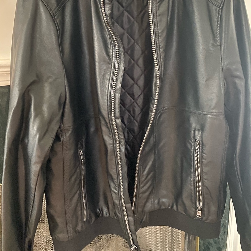 Calvin Klein Leather Jacket - Picture 2 of 5